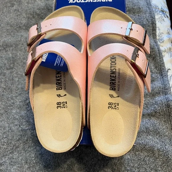 Birkenstock Light Pink Buckle Sandals - Picture 3 of 5